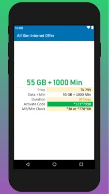 All Sim Internet Offer android App screenshot 2