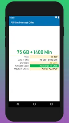 All Sim Internet Offer android App screenshot 5
